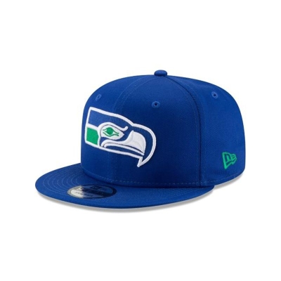 Seattle Seahawks Gorra | New Era NFL Classic Logo 9fifty Snapback Cap Mexico - Azules